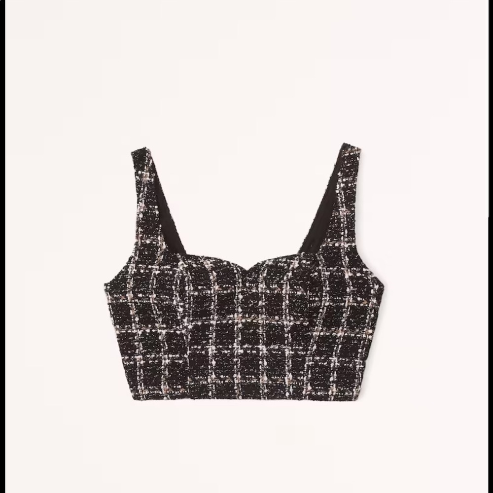 abrecrombie tweed set in black and cream